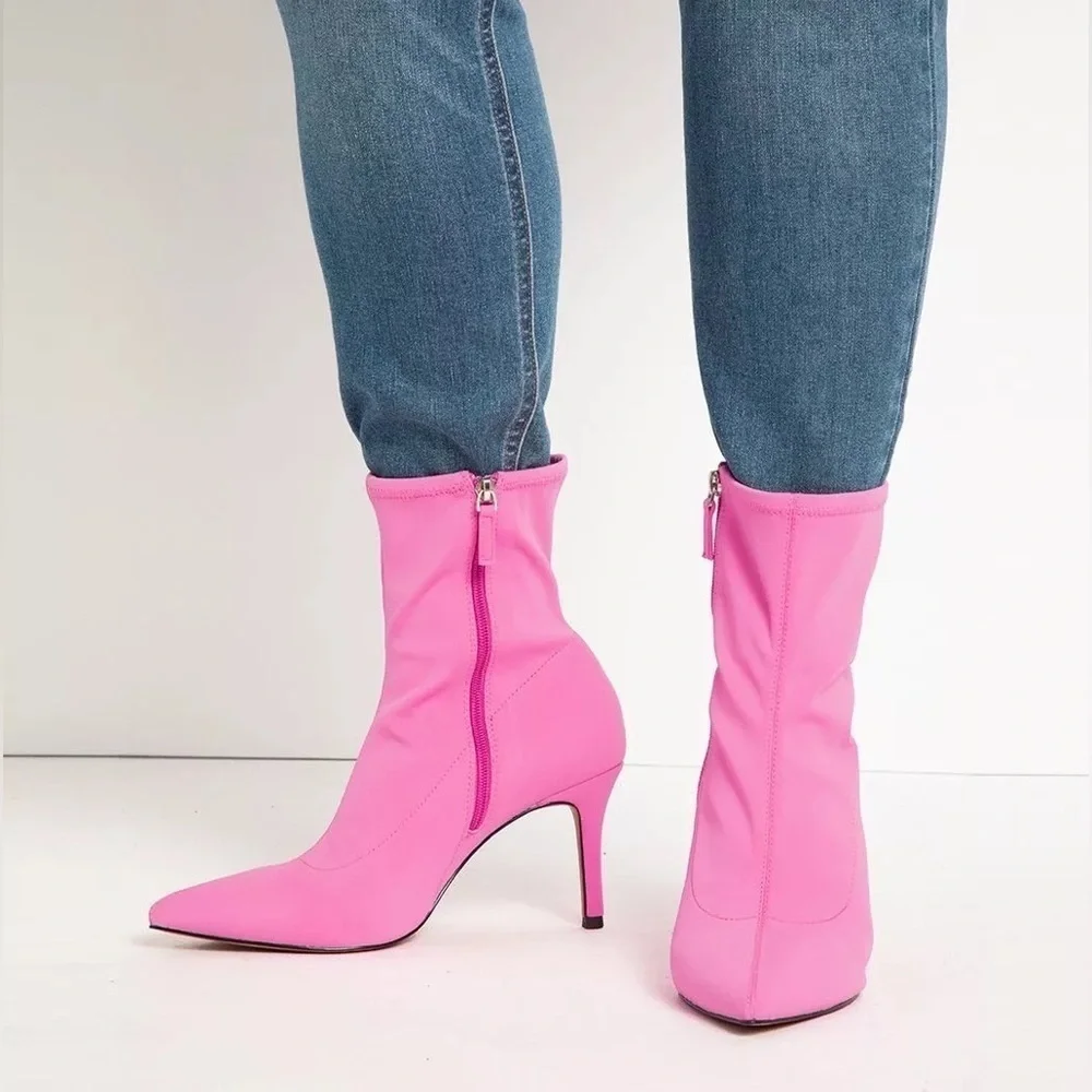 New ELOQUII Neoprene Ankle Boots Size:8W
